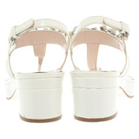 Miu Miu Sandals Patent leather in White