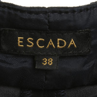 Escada Leather pants in dark blue