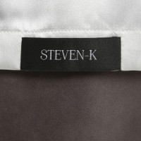 Andere Marke Steven-K - Veloursleder-Mantel in Grau