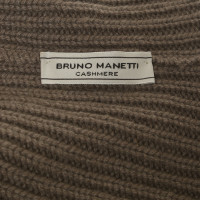 Bruno Manetti Short Poncho in Taupe