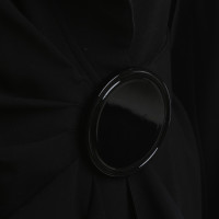 Armani vestito di lana tosata in nero