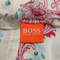 Boss Orange Seidenkleid mit floralem Print