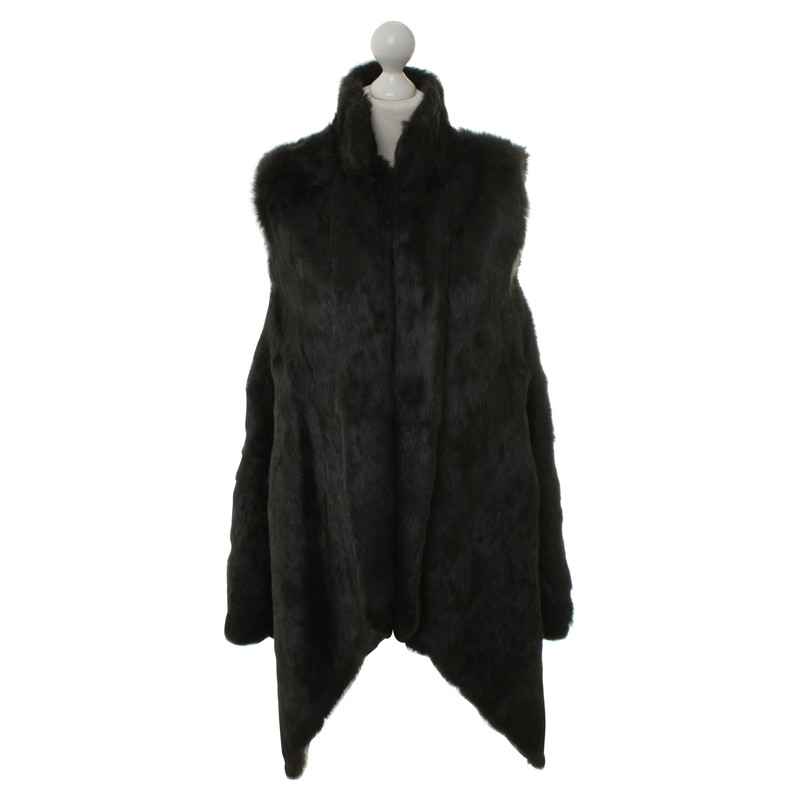 Other Designer DNA - fur vest in black