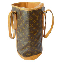 Louis Vuitton Bucket Bag aus Leder in Braun