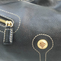 Lancel Black leather shoulder bag 