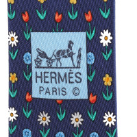 Hermès Bind met bloemenpatroon