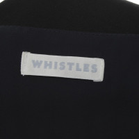 Whistles Robe en noir / bleu foncé