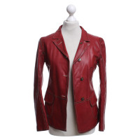 Jil Sander Leather jacket in red