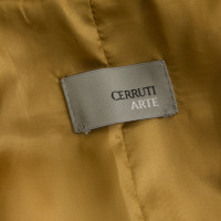 Cerruti 1881 Veste en cuir jaune