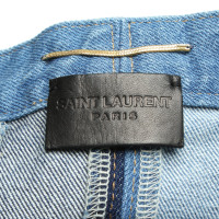 Saint Laurent Denim skirt in blue