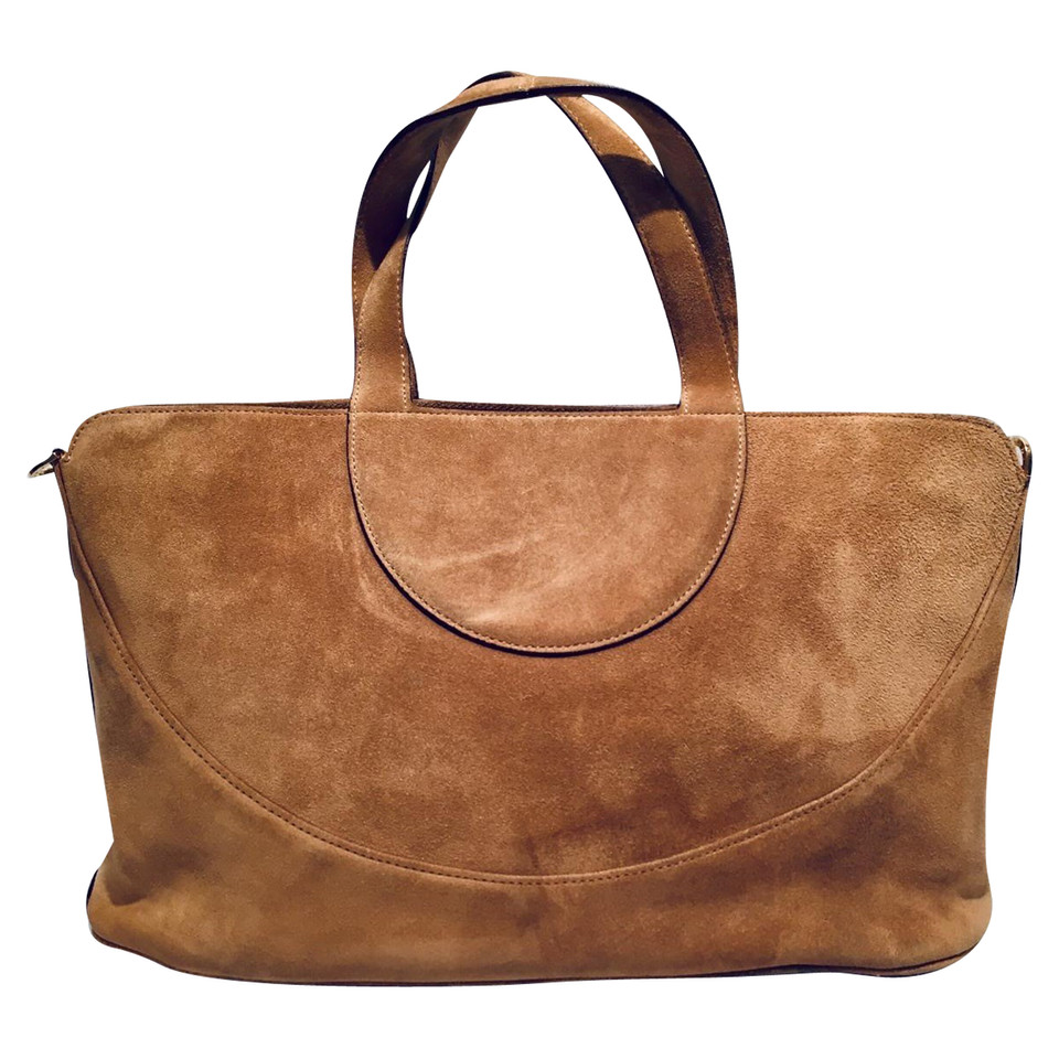 Bulgari Sac à main en Daim en Ocre