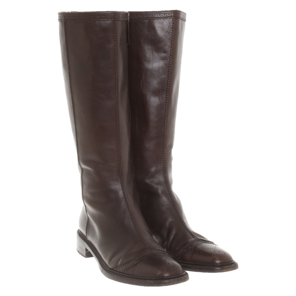 Hugo Boss Boots Leather in Brown
