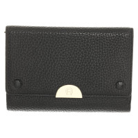 Aigner Täschchen/Portemonnaie aus Leder in Schwarz