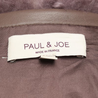 Paul & Joe Jacke/Mantel aus Pelz in Violett