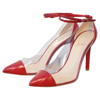 Christian Louboutin Pumps/Peeptoes Leer in Rood