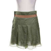 Schumacher Skirt Silk in Olive