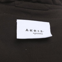 Akris Jacket/Coat Wool in Brown