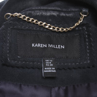 Karen Millen Jacket/Coat Suede in Blue