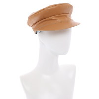 Lack Of Color Hat/Cap Leather in Ochre