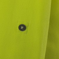 Diane Von Furstenberg Blusa in seta a neon verde