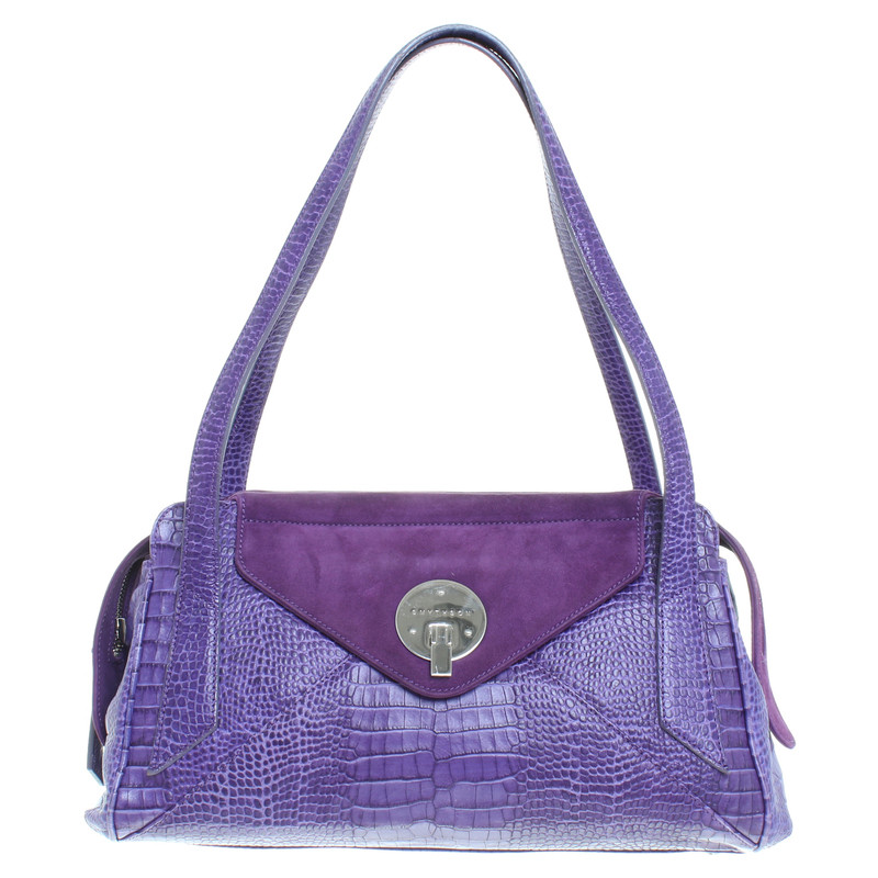 Smythson Handbag in purple