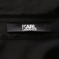 Karl Lagerfeld Wikkel Blouse in zwart