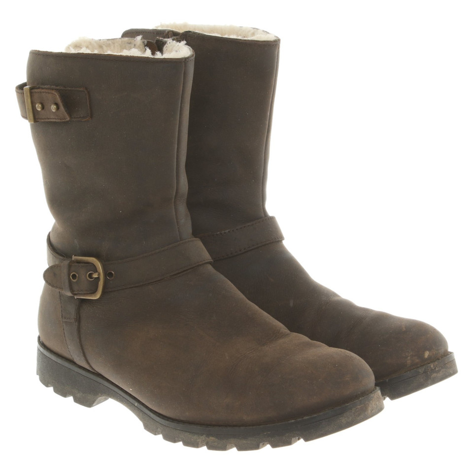 Ugg Australia Bottines en Cuir en Marron