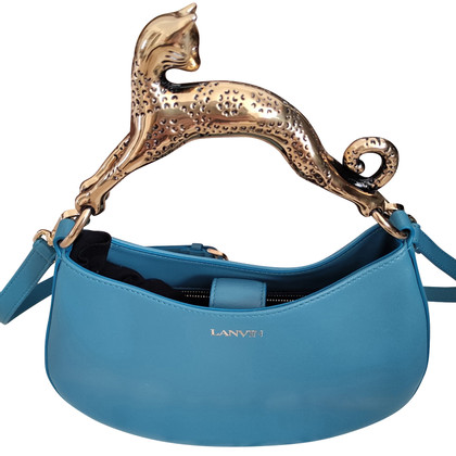 Lanvin Handtasche aus Leder in Blau