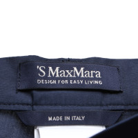 Max Mara Hose aus Baumwolle in Blau