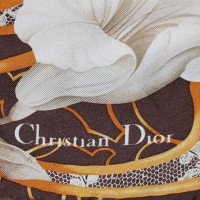 Christian Dior Sciarpa di seta con stampa floreale