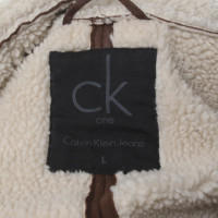 Calvin Klein Gewatteerde jas in bruin