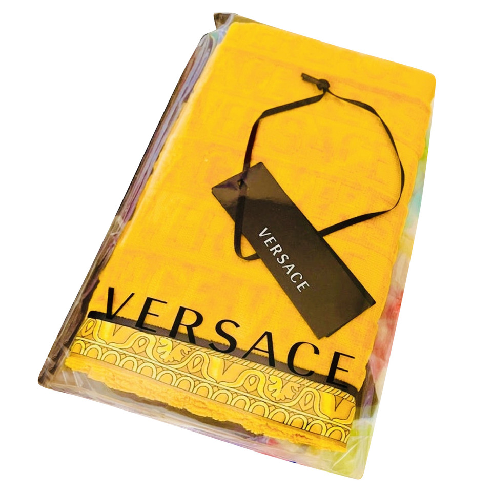Versace Giacca/Cappotto in Cotone in Oro