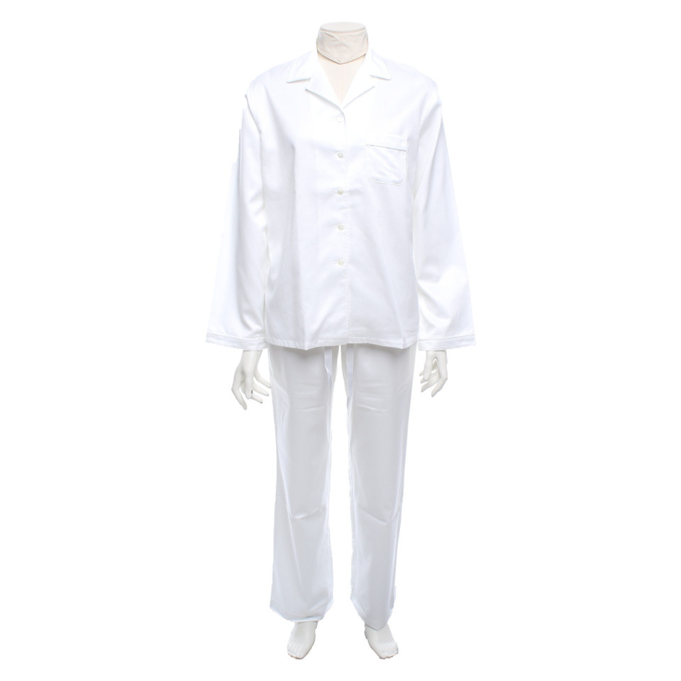 Van Laack Costume en Coton en Blanc