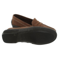 Tod's Chaussons/Ballerines en Cuir en Marron