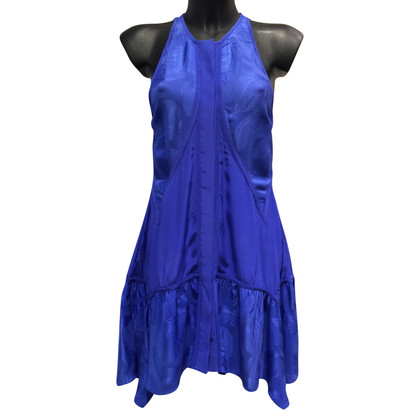 Roberto Cavalli Kleid aus Seide in Blau