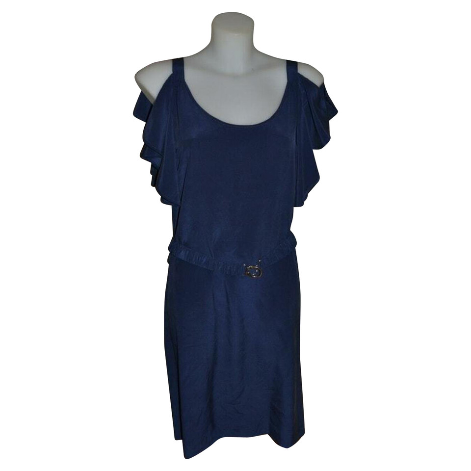 Gerard Darel Dress Silk in Blue