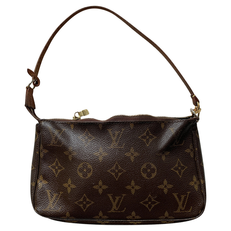 Louis Vuitton Pochette Accessoires aus Canvas in Braun