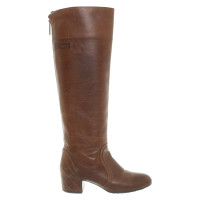 Chanel Bottes en Cuir en Marron