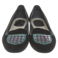 Christian Dior Slipper mit Wendepailletten