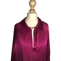 Diane Von Furstenberg zijden jurk in Magenta