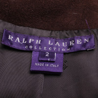 Ralph Lauren Purple Label Veste en cuir marron