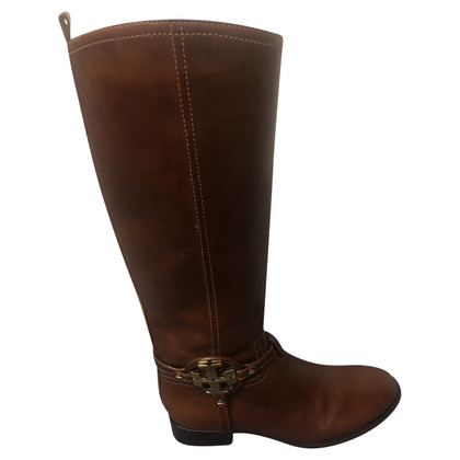 Tory Burch Boots Leather in Brown