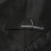 Amanda Wakeley Veste/Manteau en Soie en Noir