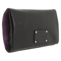 Emanuel Ungaro Clutch Bag Leather in Black