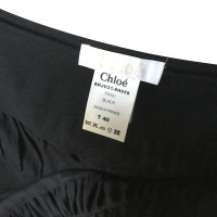 Chloé Mini black wool and silk skirt CHLOE '