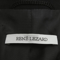 René Lezard Lange Blazer in zwart