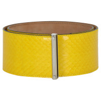 Alexander McQueen Ceinture en Cuir en Jaune