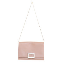 Roger Vivier clutch in nude