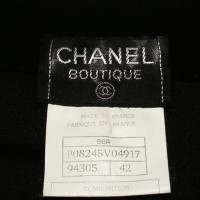 Chanel Zwarte Wollen Rok