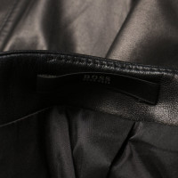 Hugo Boss Rock aus Leder in Schwarz